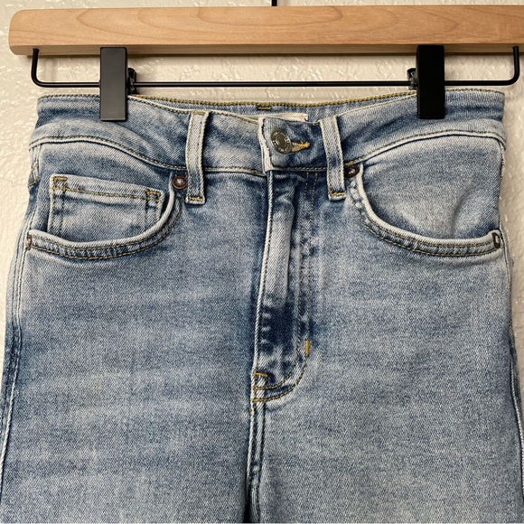 Free People We The Free Raw Hem High Rise Jeans Denim Jeggings Skinny - Picture 2 of 13